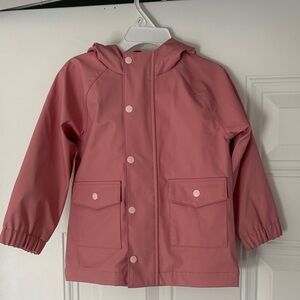 wonder nation Rose Pink Hooded Kids Raincoat